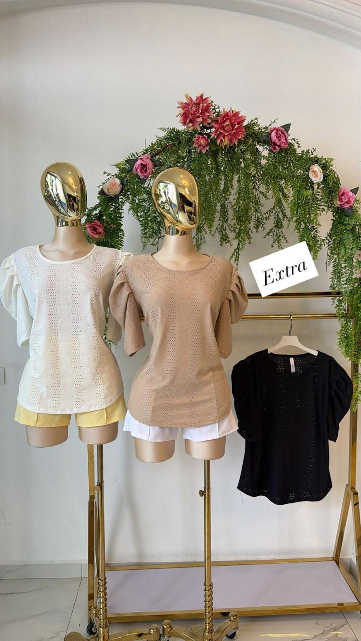 Blusa con encaje