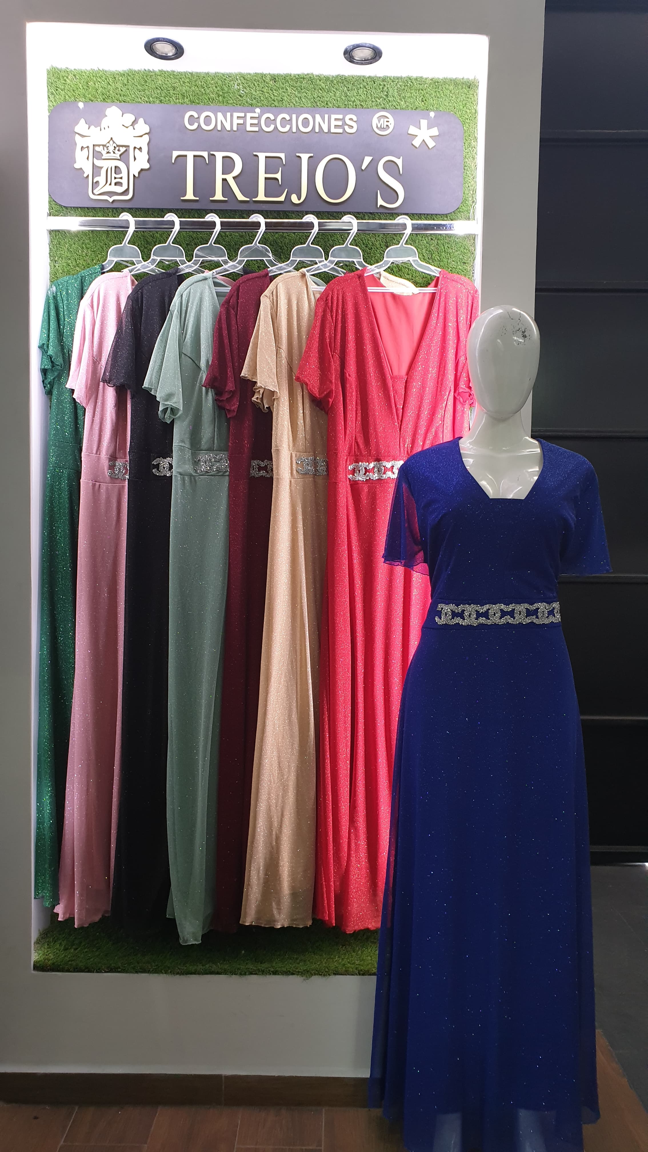 Vestido manga elegante